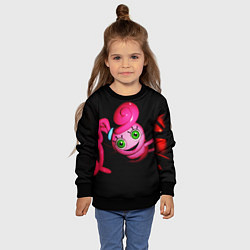 Свитшот детский POPPY PLAYTIME - Mommy long legs - Мама длинные но, цвет: 3D-черный — фото 2