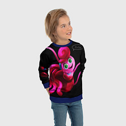 Свитшот детский POPPY PLAYTIME - Mommy long legs Мама длинные ноги, цвет: 3D-синий — фото 2