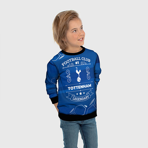 Детский свитшот Tottenham FC 1 / 3D-Черный – фото 3