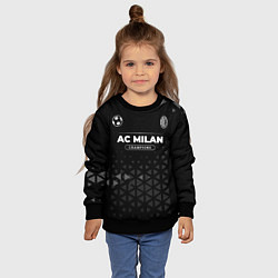 Свитшот детский AC Milan Форма Champions, цвет: 3D-черный — фото 2