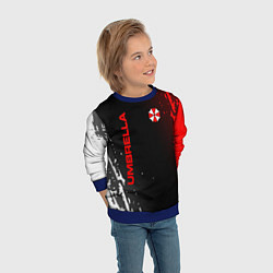 Свитшот детский Resident evil амбрелла, цвет: 3D-синий — фото 2