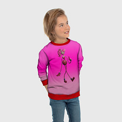 Свитшот детский POPPY PLAYTIME МАМА ДЛИННЫЕ НОГИ, цвет: 3D-красный — фото 2