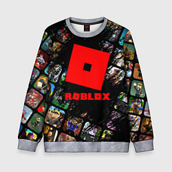 Свитшот детский ROBLOX СЮЖЕТЫ И ЛОГОТИП, цвет: 3D-меланж