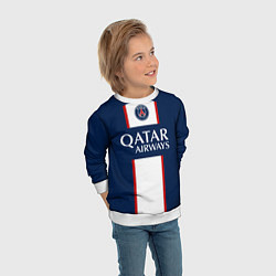 Свитшот детский PSG MBAPPE МБАППЕ ДОМАШНЯЯ ФОРМА 2223, цвет: 3D-белый — фото 2