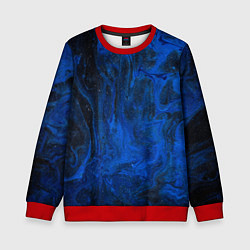 Детский свитшот Синий абстрактный дым