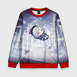 Свитшот детский Genshin Impact - Qiqi, цвет: 3D-красный