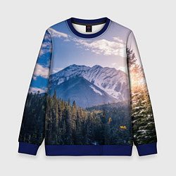 Детский свитшот Горы Лес Солнце