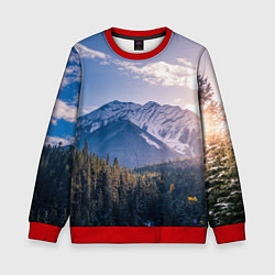 Детский свитшот Горы Лес Солнце