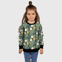 Свитшот детский Цветение одуванчиков, цвет: 3D-черный — фото 2