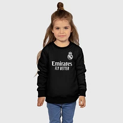 Свитшот детский Real Madrid Vinicius Jr Реал Мадрид Винисиус, цвет: 3D-черный — фото 2