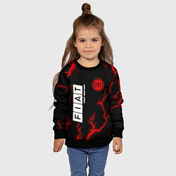 Свитшот детский ФИАТ Pro Racing Молнии, цвет: 3D-черный — фото 2