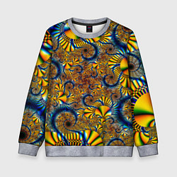 Свитшот детский FRACTAL COLOR PATTERN, цвет: 3D-меланж