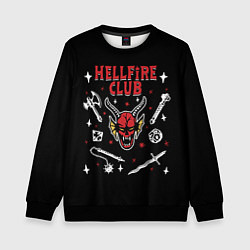 Свитшот детский HELLFIRE CLUB STRANGER THINGS, цвет: 3D-черный