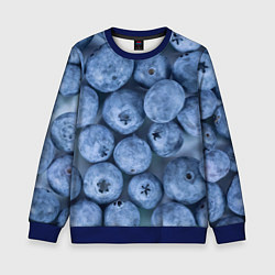 Детский свитшот Голубика - фон