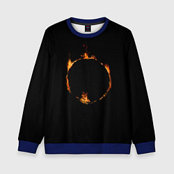Свитшот детский Знак тьмы из Dark Souls, цвет: 3D-синий