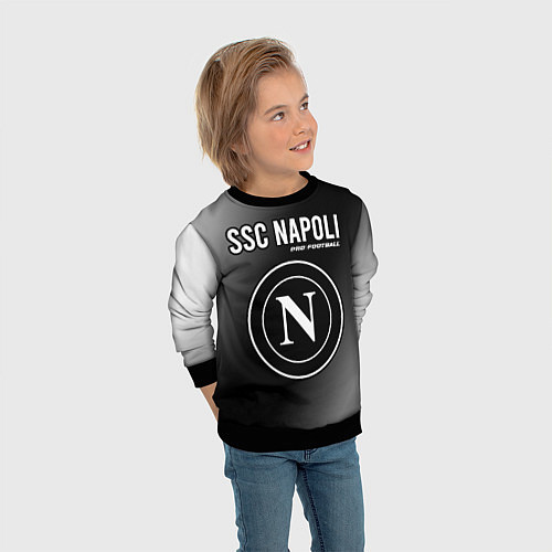 Детский свитшот SSC NAPOLI Pro Football / 3D-Черный – фото 3