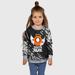 Свитшот детский Южный парк - Кенни Kenny ангел, цвет: 3D-меланж — фото 2