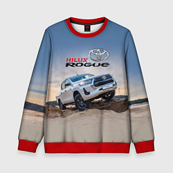 Свитшот детский Toyota Hilux Rogue Off-road vehicle Тойота - прохо, цвет: 3D-красный