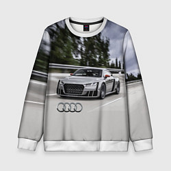 Детский свитшот Ауди на скоростном шоссе Audi on the expressway