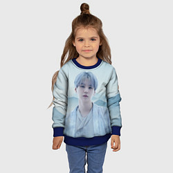 Свитшот детский MIN YOONGI BTS YET TO COME, цвет: 3D-синий — фото 2