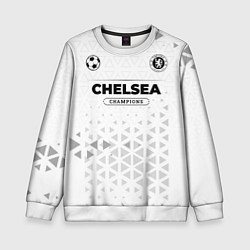 Свитшот детский Chelsea Champions Униформа, цвет: 3D-белый