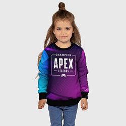 Свитшот детский Apex Legends Gaming Champion: рамка с лого и джойс, цвет: 3D-черный — фото 2