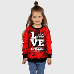Свитшот детский Hitman Love Классика, цвет: 3D-черный — фото 2