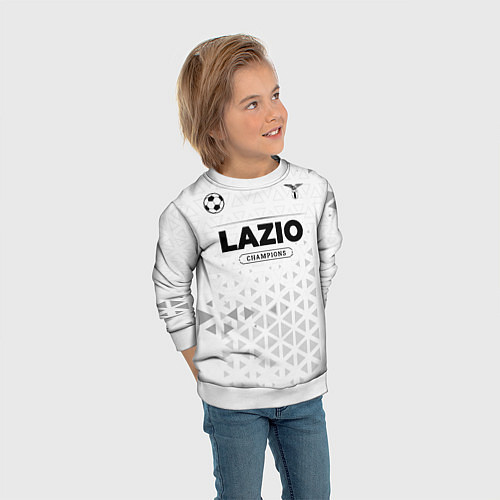 Детский свитшот Lazio Champions Униформа / 3D-Белый – фото 3