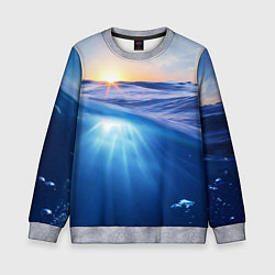 Детский свитшот Грань между небом и водой