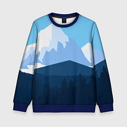 Детский свитшот Горы, лес, канатная дорога