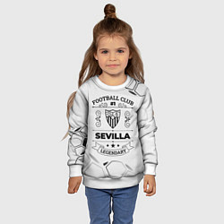 Свитшот детский Sevilla Football Club Number 1 Legendary, цвет: 3D-белый — фото 2