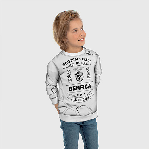 Детский свитшот Benfica Football Club Number 1 Legendary / 3D-Белый – фото 3