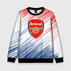 Свитшот детский Арсенал arsenal logo, цвет: 3D-черный