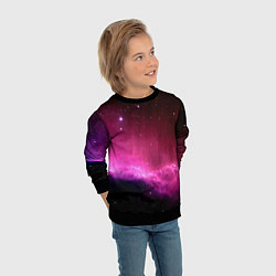 Свитшот детский Night Nebula, цвет: 3D-черный — фото 2
