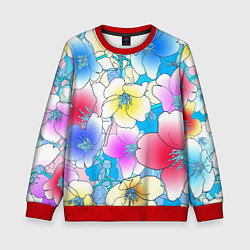 Детский свитшот Летний цветочный паттерн Fashion trend 2025