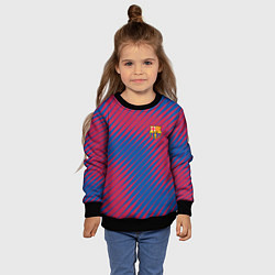 Свитшот детский Fc barcelona барселона fc абстракция, цвет: 3D-черный — фото 2