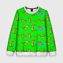 Детский свитшот CHARMING CROCODILES