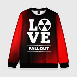 Свитшот детский Fallout Love Классика, цвет: 3D-черный