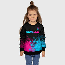 Свитшот детский Sevilla Neon Gradient, цвет: 3D-черный — фото 2