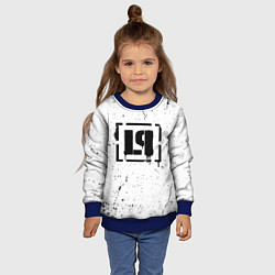 Свитшот детский Linkin Park брызги краски, цвет: 3D-синий — фото 2