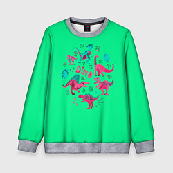 Свитшот детский JURASSIC DINO, цвет: 3D-меланж