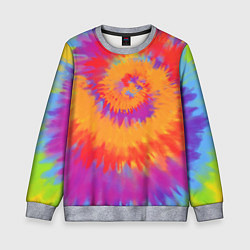 Детский свитшот Тай дай в радуге