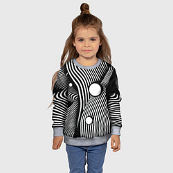 Свитшот детский Geometric vanguard composition Fashion trend, цвет: 3D-меланж — фото 2