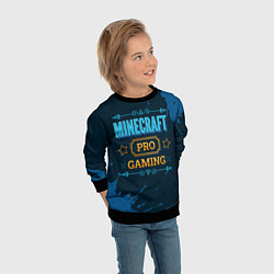 Свитшот детский Игра Minecraft: PRO Gaming, цвет: 3D-черный — фото 2