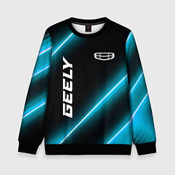 Свитшот детский Geely Неоновые Лампы, цвет: 3D-черный