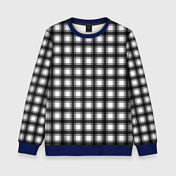 Детский свитшот Black and white trendy checkered pattern