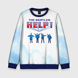 Свитшот детский The Beatles Help!, цвет: 3D-синий