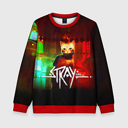 Свитшот детский Stray: Бродяжка, цвет: 3D-красный