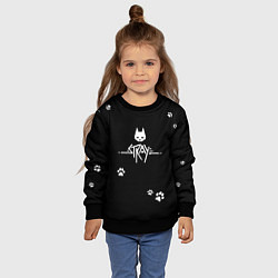 Свитшот детский Stray, цвет: 3D-черный — фото 2