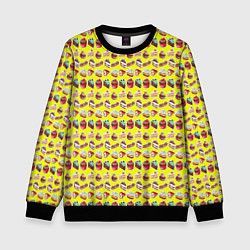 Свитшот детский Для любителей эклеров, цвет: 3D-черный